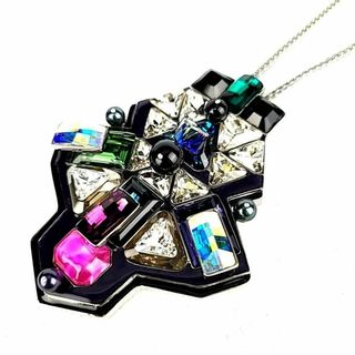 SWAROVSKI - ●【極美品】スワロフスキー カラーストーン ネックレス Buzz ペンダント