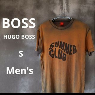 ヒューゴボス(HUGO BOSS)のHUGO BOSS　ヒューゴ・ボス　サマークラブ　ロゴプリントTシャツ　Sサイズ(Tシャツ/カットソー(半袖/袖なし))