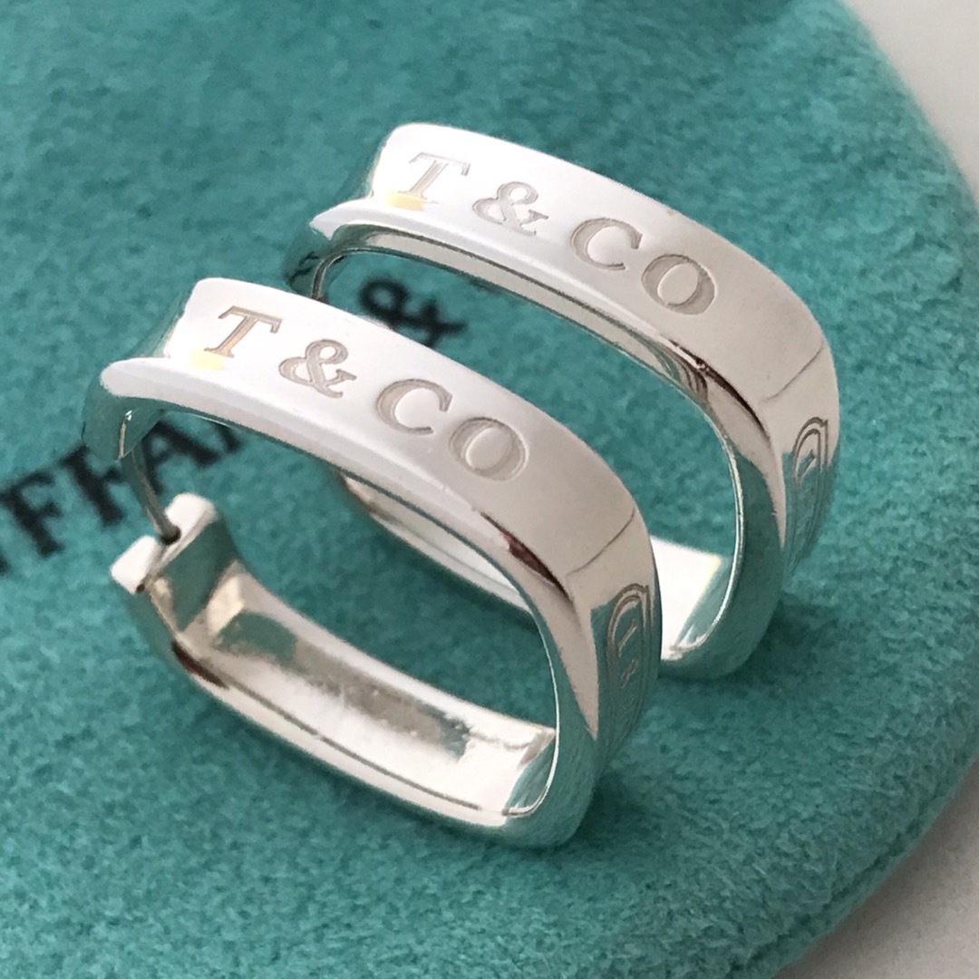 Tiffanyのクッション フープ 1837 ピアス希少 Tiffanyのクッション フープ 1837 ピアス希少