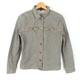 ジェイクルー(J.Crew)のジェイクルー デニムジャケット アウター レディース XSサイズ グレー J.CREW(Gジャン/デニムジャケット)