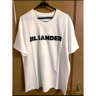 新品未使用JIL SANDER ジルサンダーロゴTシャツ  ホワイト　Lサイズ(Tシャツ/カットソー(半袖/袖なし))