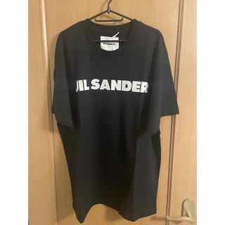 新品未使用JIL SANDER ジルサンダーロゴTシャツ  ブラック　Lサイズ(カットソー(半袖/袖なし))