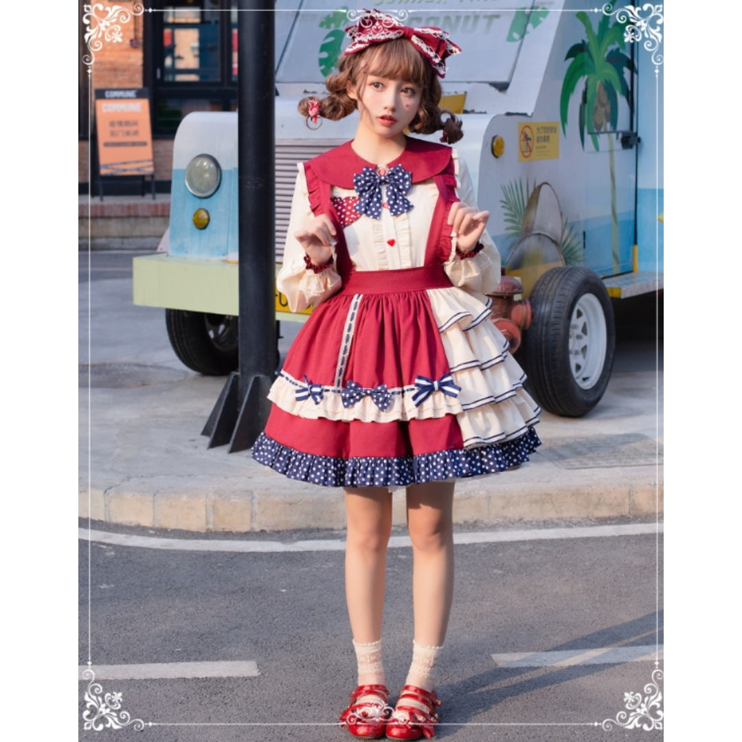 ロリータ風レトロスカートセット L28# ロリータ風レトロスカートセット L28#の通販 by coco's shop｜ラクマ