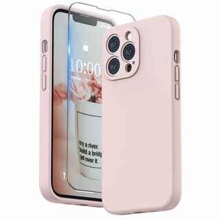 【色:ピンク】SURPHY iPhone13 Proケース シリコン, フィルム(その他)