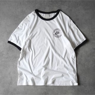 ナイキ(NIKE)の00s OLD NIKE リンガー Tシャツ ホワイト×ブラック(Tシャツ/カットソー(半袖/袖なし))