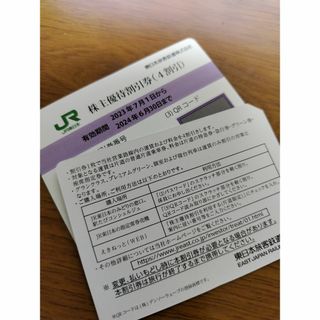 ジェイアール(JR)のJR東日本株主優待券2枚セット6月末期限(その他)