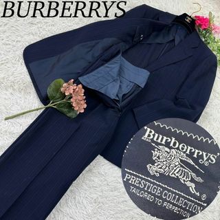 バーバリー(BURBERRY)のA709 バーバリー メンズ スーツ 上下 シングル 薄手 ネイビー L(スーツジャケット)