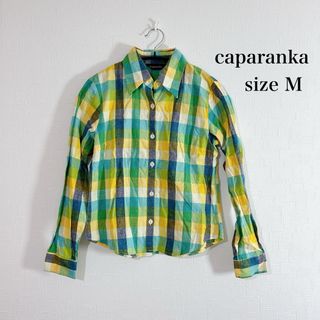 激安‼️caparanka チェック柄シャツ 長袖シャツ カジュアル(シャツ/ブラウス(長袖/七分))