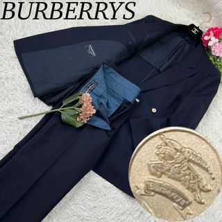 バーバリー(BURBERRY)のA697 バーバリー メンズ スーツ 上下 ダブル ネイビー L 175 AB6(スーツジャケット)