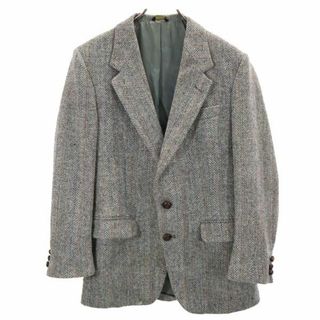 ハリスツイード(Harris Tweed)のハリスツイード 70s 80s USA製 ヴィンテージ ウール テーラードジャケット グレー系 HARRIS TWEED メンズ(テーラードジャケット)