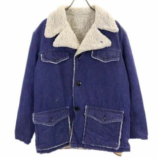 ヴィンテージ 70s 80s 裏ボア ランチ ジャケット ブルー系 VINTAGE メンズ(その他)