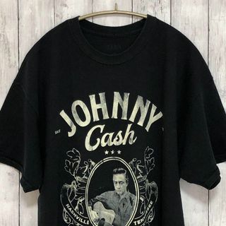 ミュージックティー(MUSIC TEE)のジョニーキャッシュ　カントリーミュージック　オーバーサイズＸＬ　バンドロック古着(Tシャツ/カットソー(半袖/袖なし))