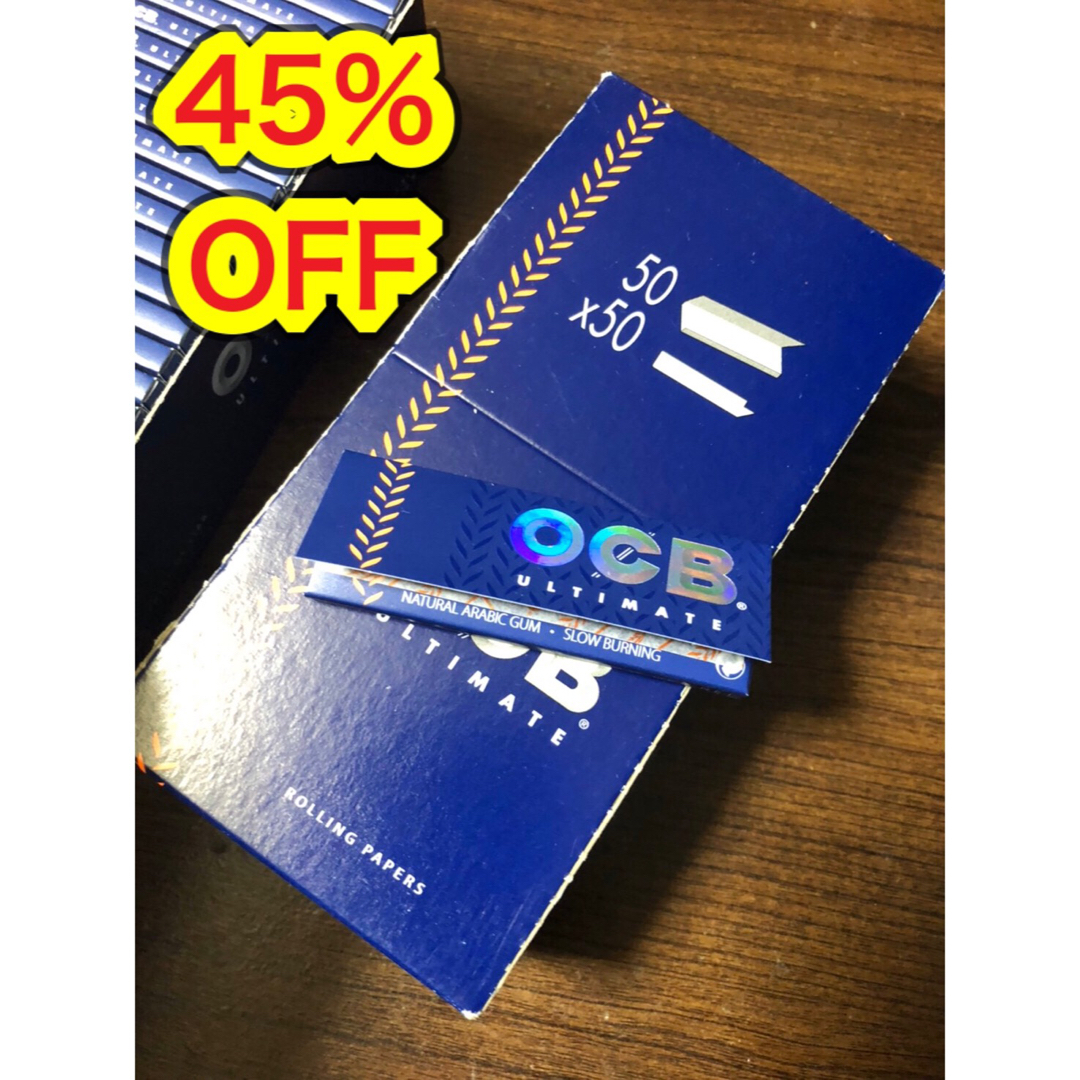 OCB アルティメイト シングルサイズ 1箱 手巻きタバコ ペーパー 巻紙 メンズのファッション小物(タバコグッズ)の商品写真