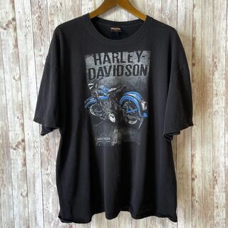 ハーレーダビッドソン(Harley Davidson)のハーレーダビッドソン　バーアンドシールドロゴ　黒ブラック　オーバーサイズ2ＸＬ(Tシャツ/カットソー(半袖/袖なし))