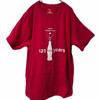ヘインズ(Hanes)の90s 古着 Hanes Tシャツ M コカコーラ フロントロゴ トップス(Tシャツ/カットソー(半袖/袖なし))