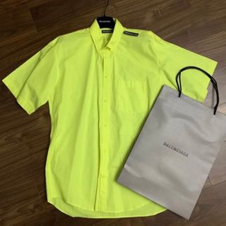 バレンシアガ(Balenciaga)の⭐️週末まで限定価格⭐️激レア！定価10万！バレンシアガ！ロゴタグイエローシャツ(シャツ)