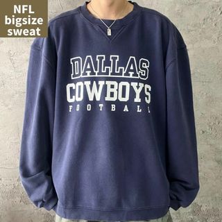 Reebok - US古着 90s NFL カウボーイズ スウェット ストリート ゆるダボ 紺色