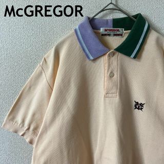 マックレガー(McGREGOR)のO3 McGREGORマクレガー　ポロシャツ　半袖　カラフル　鹿子　Ｌメンズ(ポロシャツ)