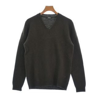 A.P.C. アーペーセー ニット・セーター 1(S位) こげ茶 【古着】【中古】