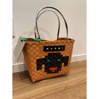 新品 ♡MARNI マルニカフェ ピクニックカゴバッグ  限定品 ブラウン