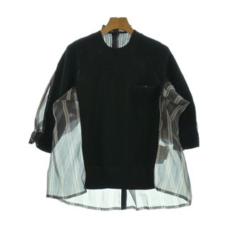 サカイ(sacai)のsacai サカイ ニット・セーター 1(S位) 黒 【古着】【中古】(ニット/セーター)