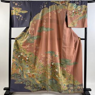 訪問着 身丈161cm 裄丈68.5cm 正絹 名品 【中古】(着物)