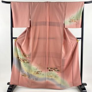 訪問着 身丈164.5cm 裄丈66.5cm 正絹 美品 秀品 【中古】(着物)