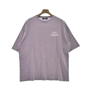 fathom ファゾム Tシャツ・カットソー XL 紫 【古着】【中古】(Tシャツ/カットソー(半袖/袖なし))