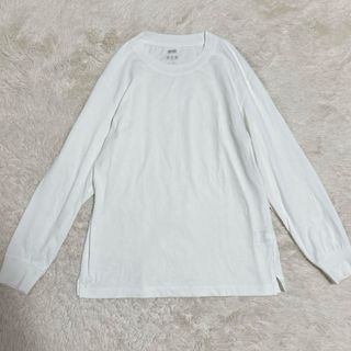 ユニクロ(UNIQLO)のUNIQLO エアリズムコットンUVカットクルーネックＴ（長袖）(Tシャツ/カットソー(七分/長袖))