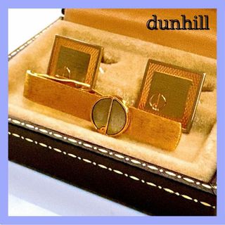 ダンヒル(Dunhill)のダンヒル カフス ネクタイピンセット ロゴ ゴールド メンズ(ネクタイピン)