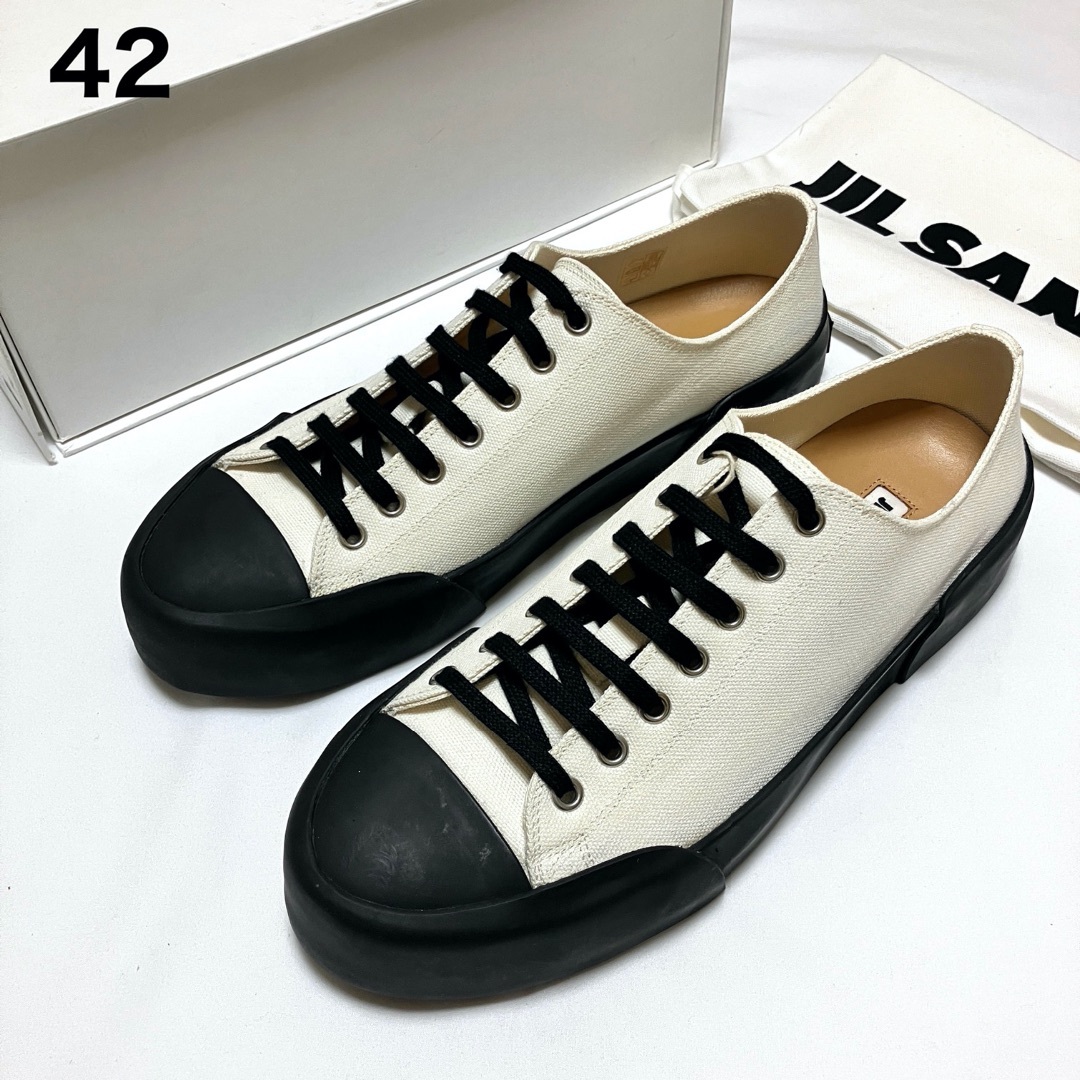 JIL SANDER - 新品 42 23ss JIL SANDER モノトーンスニーカー 6251