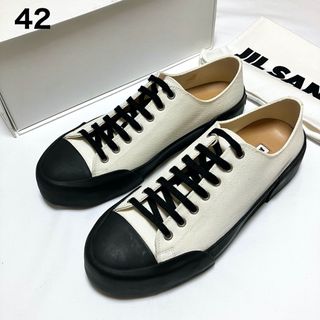 ジルサンダー(Jil Sander)の新品 42 23ss JIL SANDER モノトーンスニーカー 6251(スニーカー)