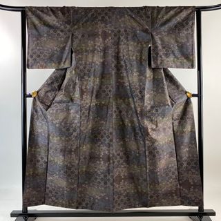 紬 身丈157cm 裄丈64cm 正絹 美品 名品 【中古】(着物)