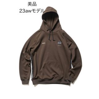 エフシーアールビー(F.C.R.B.)の美品 FCRB 23AW TRAINING TRACK HOODIE BROWN(パーカー)