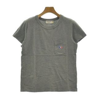 MAISON KITSUNE メゾンキツネ Tシャツ・カットソー S グレー 【古着】【中古】(カットソー(半袖/袖なし))