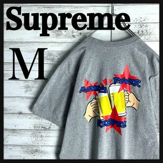 シュプリーム(Supreme)の9094【定番デザイン】シュプリーム☆バックプリント人気カラーtシャツ　美品(Tシャツ/カットソー(半袖/袖なし))