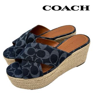 コーチ(COACH)の〈新品〉COACH コーチ【24cm】シグネチャー サンダル(サンダル)