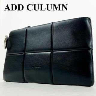 ADD CULUMN - 【希少美品】アドカラム  PUFF SHLD 長財布　レザー　キルティング　黒