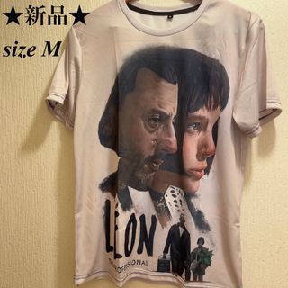 新品★Leon★ナタリーポートマン＆ジャンレノ★Tシャツ★ユニセックス★M(Tシャツ/カットソー(半袖/袖なし))