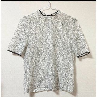 ジーユー(GU)のGU トップス　レース 半袖Tシャツ カットソー(Tシャツ(半袖/袖なし))