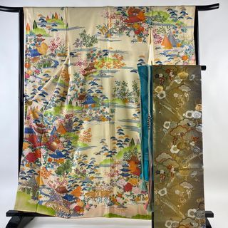 振袖 身丈158.5cm 裄丈65cm 正絹 秀品 【中古】(着物)