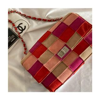 シャネル(CHANEL)の美品♡CHANEL シャネル　チョコバー　パッチワーク　スエードチェーンバッグ (ショルダーバッグ)