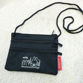 マンハッタンポーテージ(Manhattan Portage)の【新品】 ミッフィー Manhattan Portageトリプルジッパーポーチ(ショルダーバッグ)