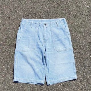 VINTAGE - vintage y2k ストライプハーフパンツ　ショートパンツ