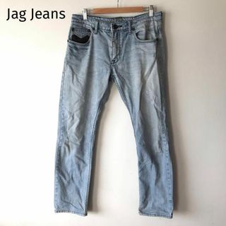 Jag Jeans  デニムパンツ　Gパン　水色　ポケット切り替え　ストレート(デニム/ジーンズ)