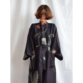 H.P.FRANCE - 定価8.5万　コロンバレッディ　野いちご柄　ロングガウン　着物　kimono