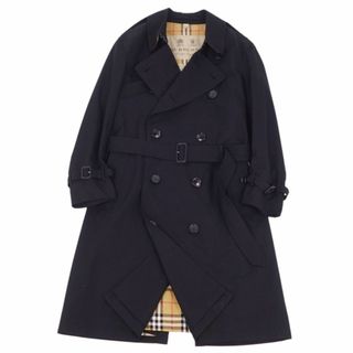 バーバリー(BURBERRY)の極美品 バーバリー BURBERRY トレンチコート THE KENSINGTON ケンジントン 裏チェック 英国製 アウター メンズ 46(トレンチコート)