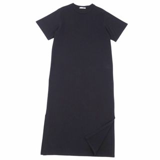 美品 ザ ロウ THE ROW ワンピース Tシャツ カットソー 半袖 ショートスリーブ 無地 コットン トップス レディース XS(ひざ丈ワンピース)