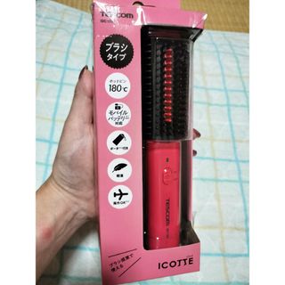 テスコム(TESCOM)の👩お出かけ用✨ヘアアイロン USBコンパクト♥ピンク IBC100(その他)