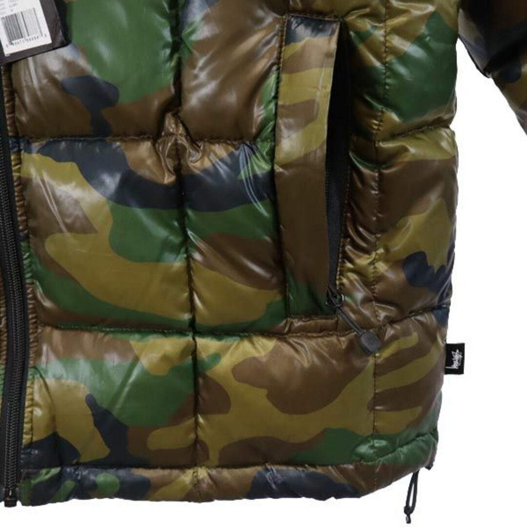 STUSSY - ステューシー 迷彩柄 ダウンジャケット M カーキ系 STUSSY - ステューシー 迷彩柄 ダウンジャケット M カーキ系